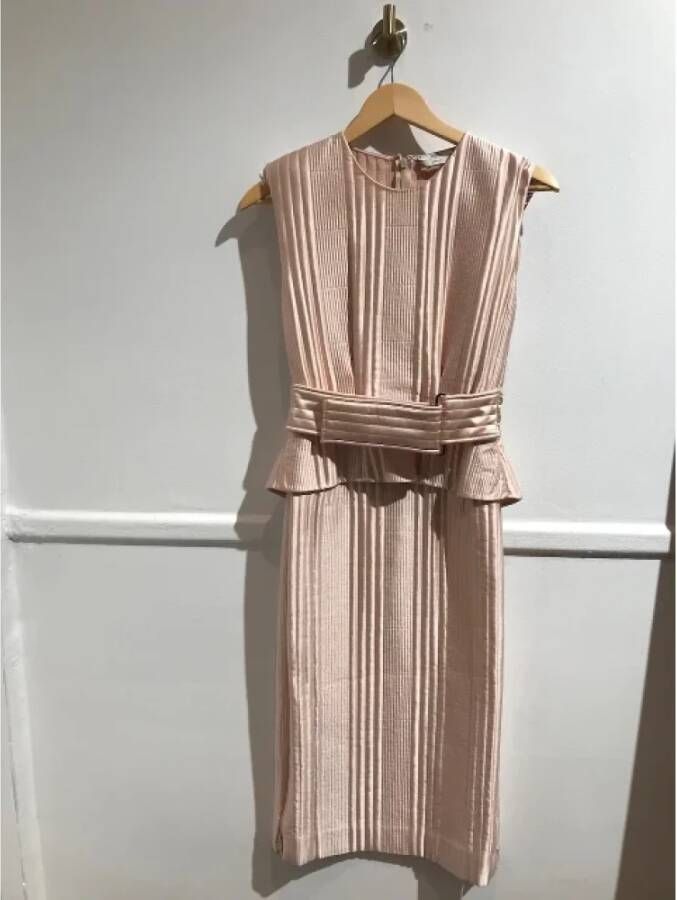 Fendi Vintage Pre-owned Silk dresses Roze Dames