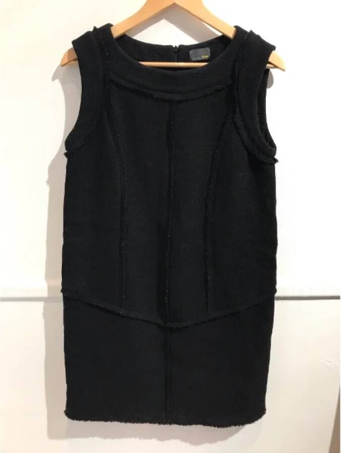 Fendi Vintage Pre-owned Wool dresses Zwart Dames