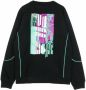 Fila Adil Crew Sweat Zwart Heren - Thumbnail 2