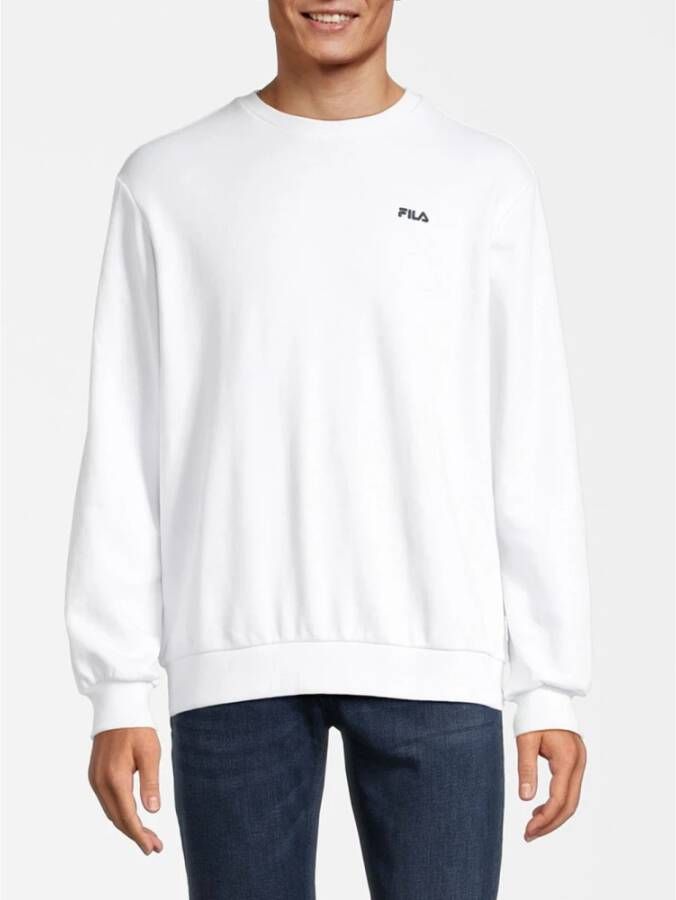 Fila Katoenmix Crewneck Sweatshirt Wit Heren