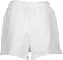 Fila Geborduurde katoenen shorts met elastische tailleband White Dames - Thumbnail 2