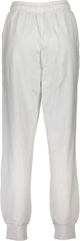 Fila Sportieve Katoenen Broek met Elastische Tailleband Wit Heren
