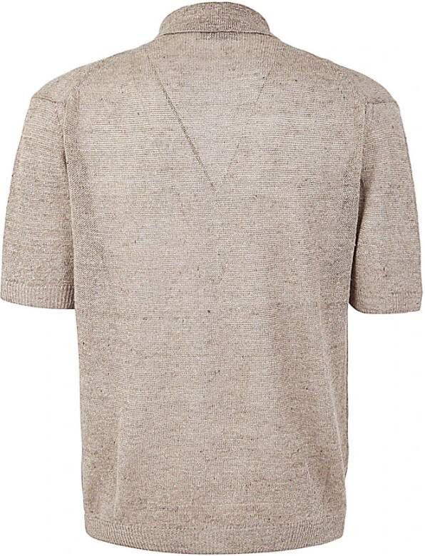 Filippo De Laurentiis Short Sleeve Shirts Beige Heren