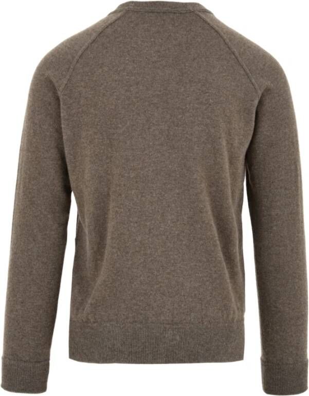 Filippo De Laurentiis Elegante Ronde-hals Gebreide trui in Visone Gray Heren