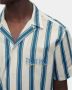 Filling Pieces Resort Shirt Striped Adriatic Blue Blauw Heren - Thumbnail 2