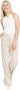 Fiveunits Elegante Zandkleurige Linnen Broek Beige Dames - Thumbnail 2