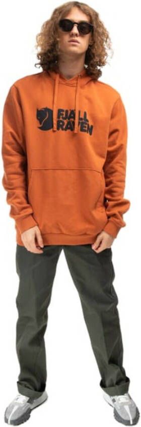 Fjällräven Logo Hoodie F84144 243 Bruin Heren
