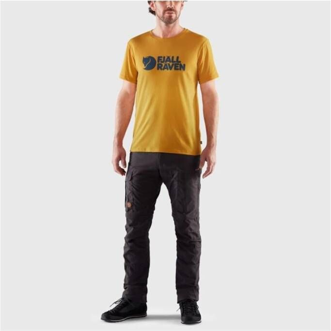 Fjällräven T-Shirts Geel Heren