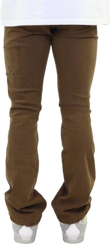 Flaneur Homme Carpenter Flared Jeans Bruin Heren