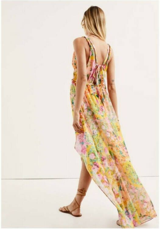 For Love & Lemons Maxi Madison -jurk Geel Dames