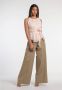 Forte Wide Trousers Bruin Dames - Thumbnail 2