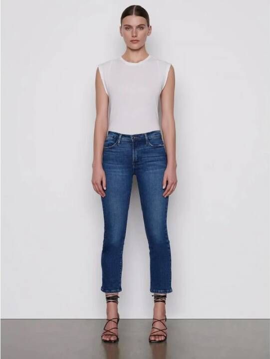 Frame Jeans hoog recht Blauw Dames