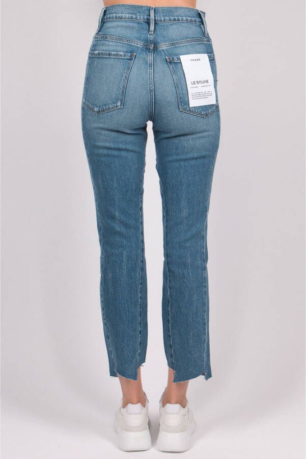 Frame LSYJel14 Le Sylvie Jagged Edge Jeans Masn Blauw Dames