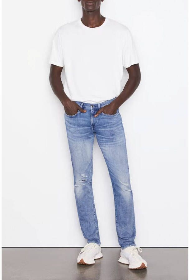 Frame Slim-fit jeans Blauw Heren