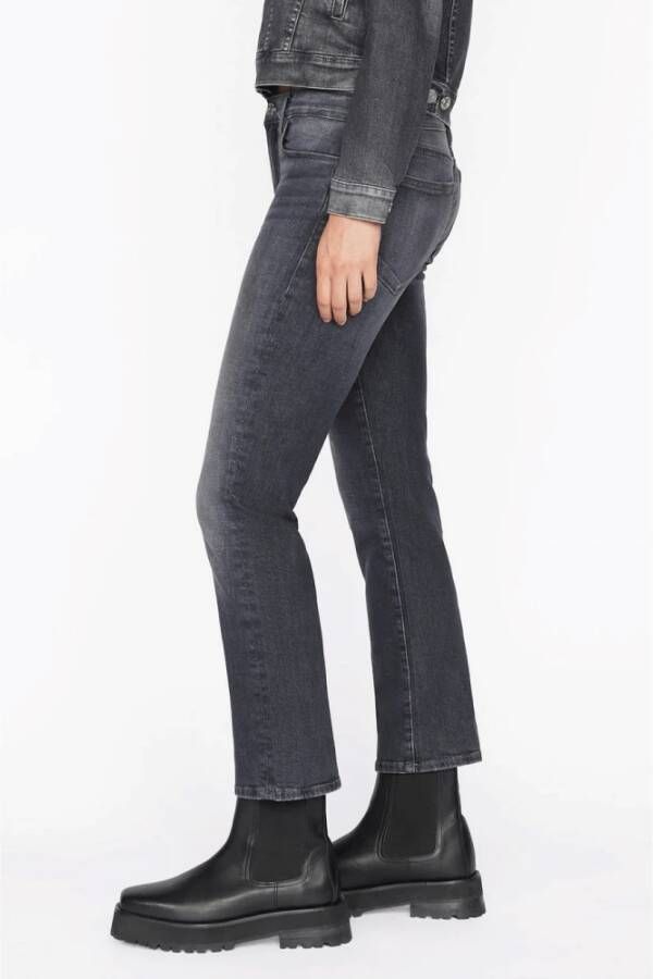 Frame Slim-fit jeans Zwart Dames