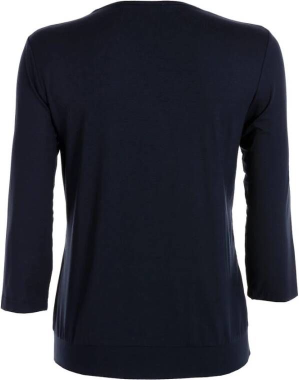 Frank Walder Top lange mouw Blauw Dames