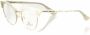 Frankie Morello Witte Metallic Fibre Clubmaster Brilmonturen White Unisex - Thumbnail 2