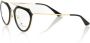 Frankie Morello Stijlvolle Aviator Bril met Gouden Accenten Black Dames - Thumbnail 2