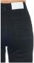 Frankie Morello Hoge Taille Cropped Broek met Meerdere Zakken Black Dames - Thumbnail 2