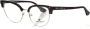 Frank Lyman Clubmaster Stijl Glitter Bordeaux Bril Multicolor Dames - Thumbnail 2