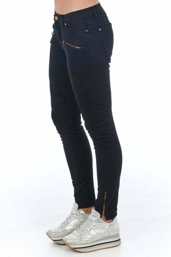 Frankie Morello Skinny Jeans Zwart Dames