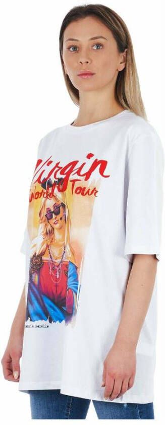 Frankie Morello T-shirt Wit Dames