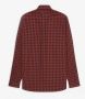 Fred Perry Authentieke knop Down Gingham Shirt Rood Heren - Thumbnail 2