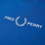 Fred Perry Authentiek geborduurd logo crew zweet Blauw Heren - Thumbnail 2