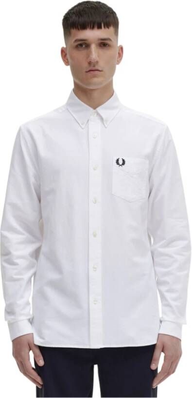 Fred Perry Casual Shirts Wit Heren
