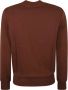 Fred Perry Crewneck Sweatshirt met Badge Bruin Heren - Thumbnail 2