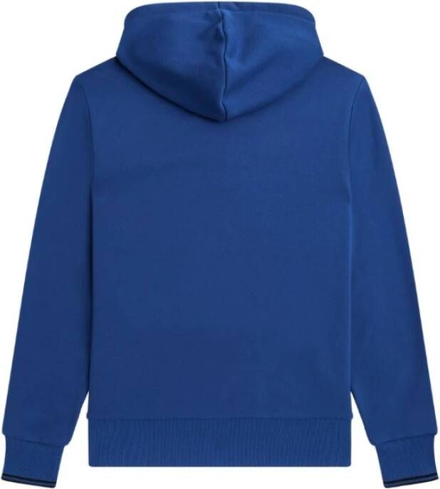 Fred Perry Gestreepte capuchontrui Blauw Heren