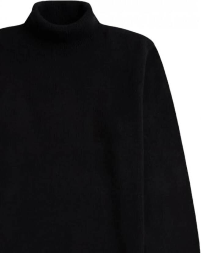 Fred Perry Zwarte truien met hoge kraag en logo Black Heren - Foto 1