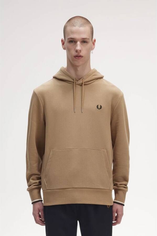 Fred Perry Hoodies Bruin Heren