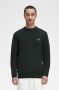 Fred Perry Klassieke Crew Neck Trui met Logo Green Heren - Thumbnail 1