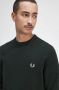 Fred Perry Klassieke Crew Neck Trui met Logo Green Heren - Thumbnail 3