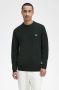Fred Perry Klassieke Crew Neck Trui met Logo Green Heren - Thumbnail 4