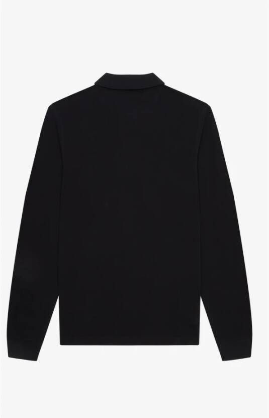 Fred Perry Lange Mouw Polo Shirt Zwart Dames