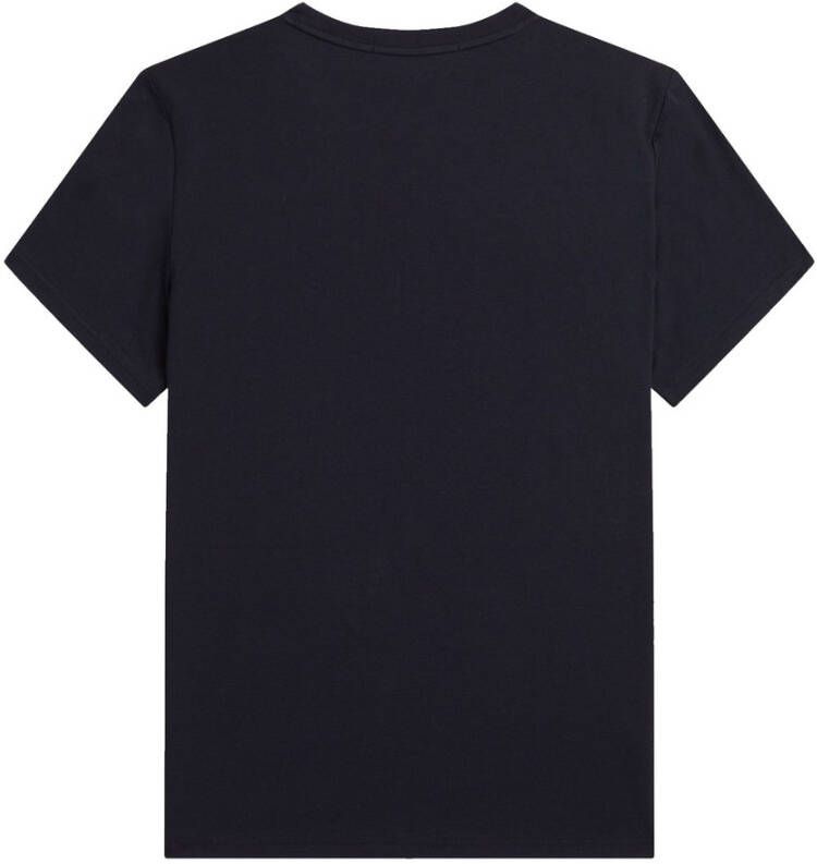 Fred Perry Grafisch T-shirt met Laurel-kransprint Blauw Heren