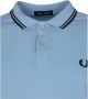 Fred Perry Twintipted Polo Shirt Hemel P43 Blauw Heren - Thumbnail 4