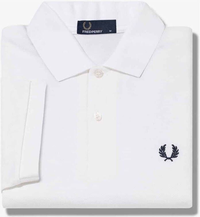 Fred Perry Plain Polo -shirt wit Heren