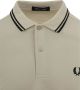 Fred Perry Heren Twin Tipped Polo Shirt Beige Heren - Thumbnail 6