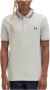Fred Perry Heren Twin Tipped Polo Shirt Beige Heren - Thumbnail 7