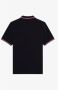 Fred Perry Polo manica corta con collo clico e polsini bordati a contrasto e logo ricamato sul petto uomo Fredperry M3600 Navy Rosso Blauw Heren - Thumbnail 14