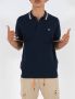 Fred Perry Slim Fit Piqué Gebreid Polo Shirt Blauw Heren - Thumbnail 2