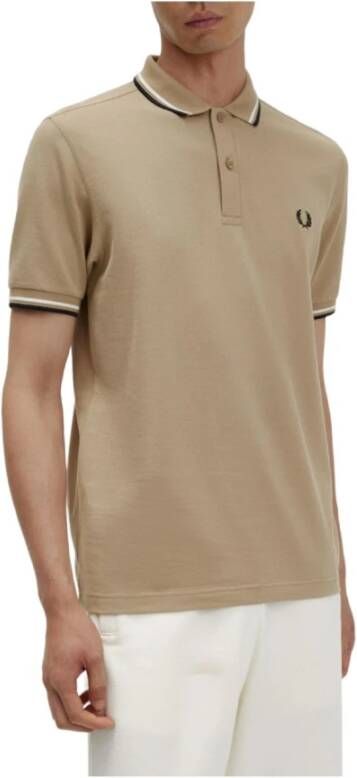 Fred Perry Polo Shirt Bruin Heren
