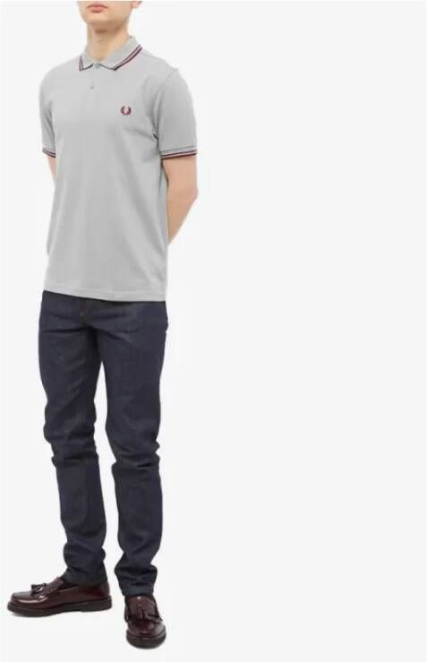 Fred Perry Polo Shirt Grijs Heren