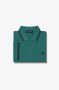 Fred Perry Klassieke Piqué Polo Shirt Groen Heren - Thumbnail 5