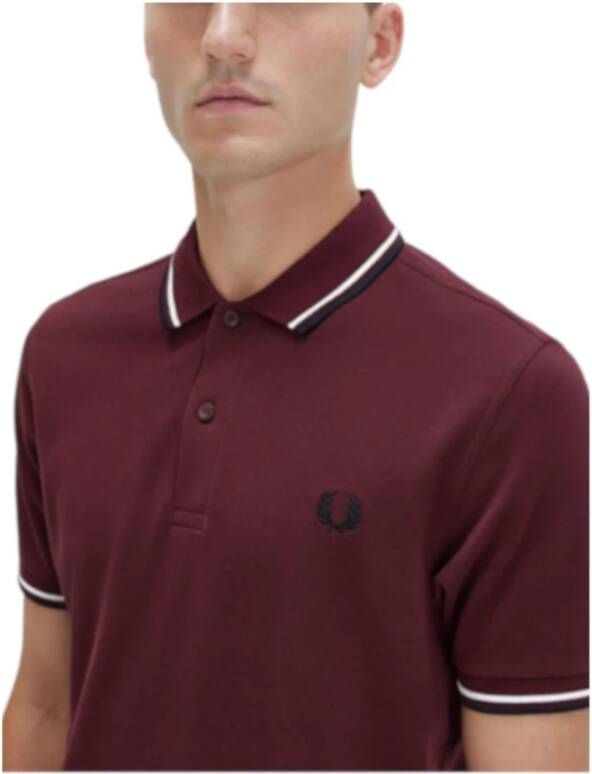 Fred Perry Polo Shirts Rood Heren