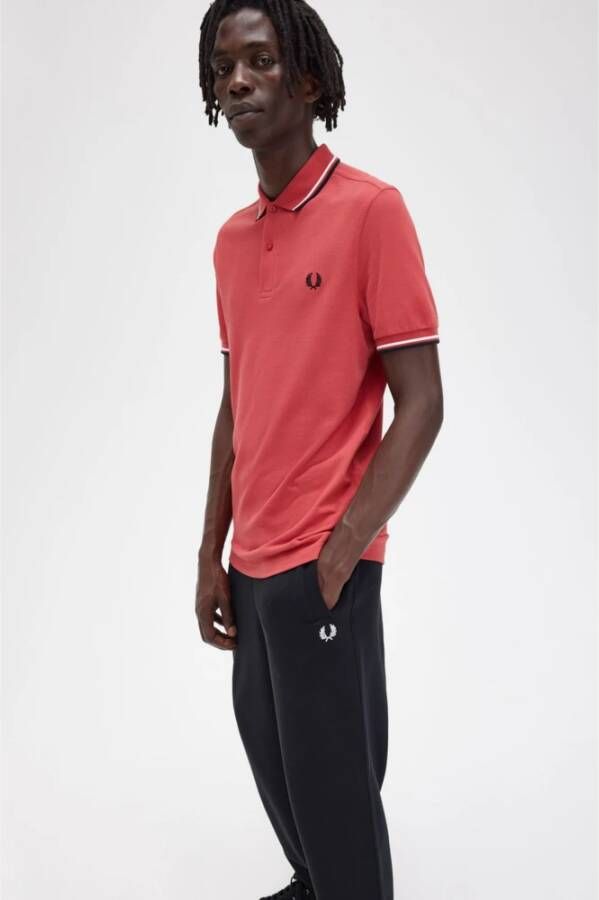 Fred Perry Polo Shirts Rood Heren