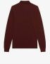 Fred Perry Sweater Longsleeve Polo Bordeaux 597 - Thumbnail 2